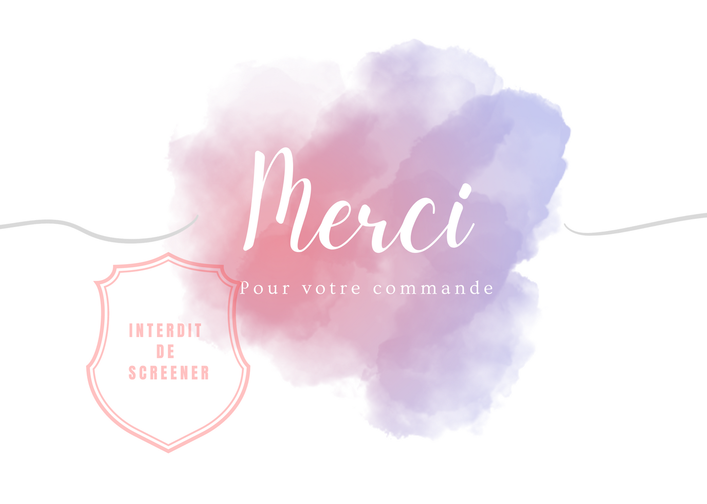 Carte de remerciement 50 exemplaires (Format: A6 250G)