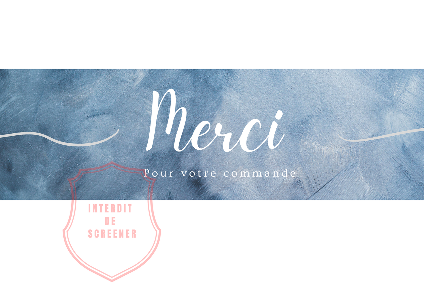 Carte de remerciement 50 exemplaires (Format: A6 250G)