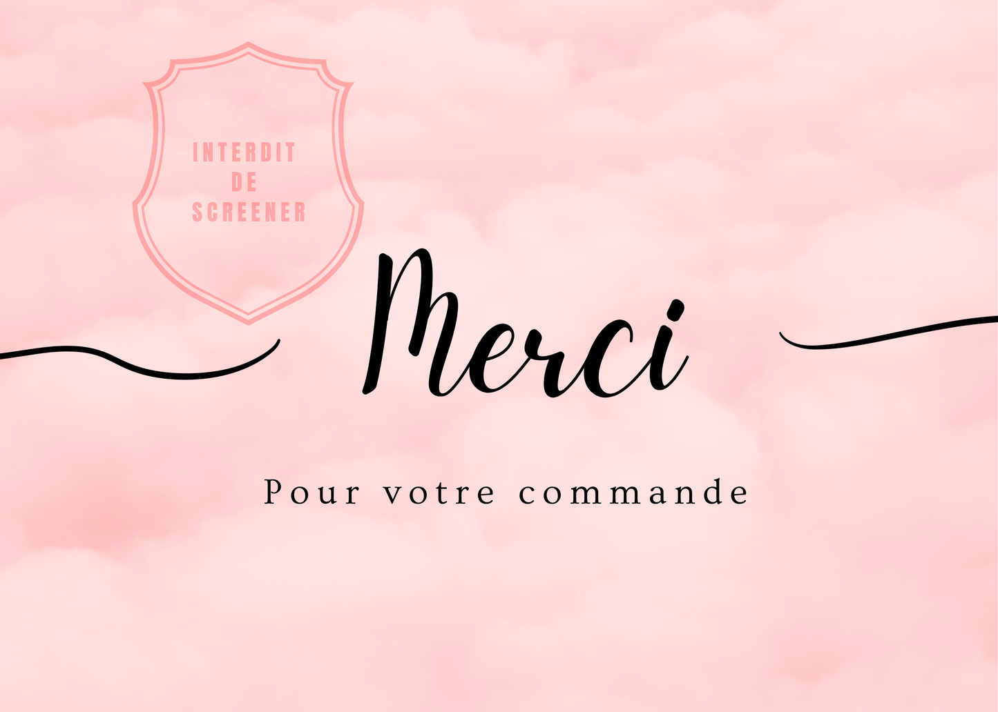 Carte de remerciement 50 exemplaires (Format: A6 250G)