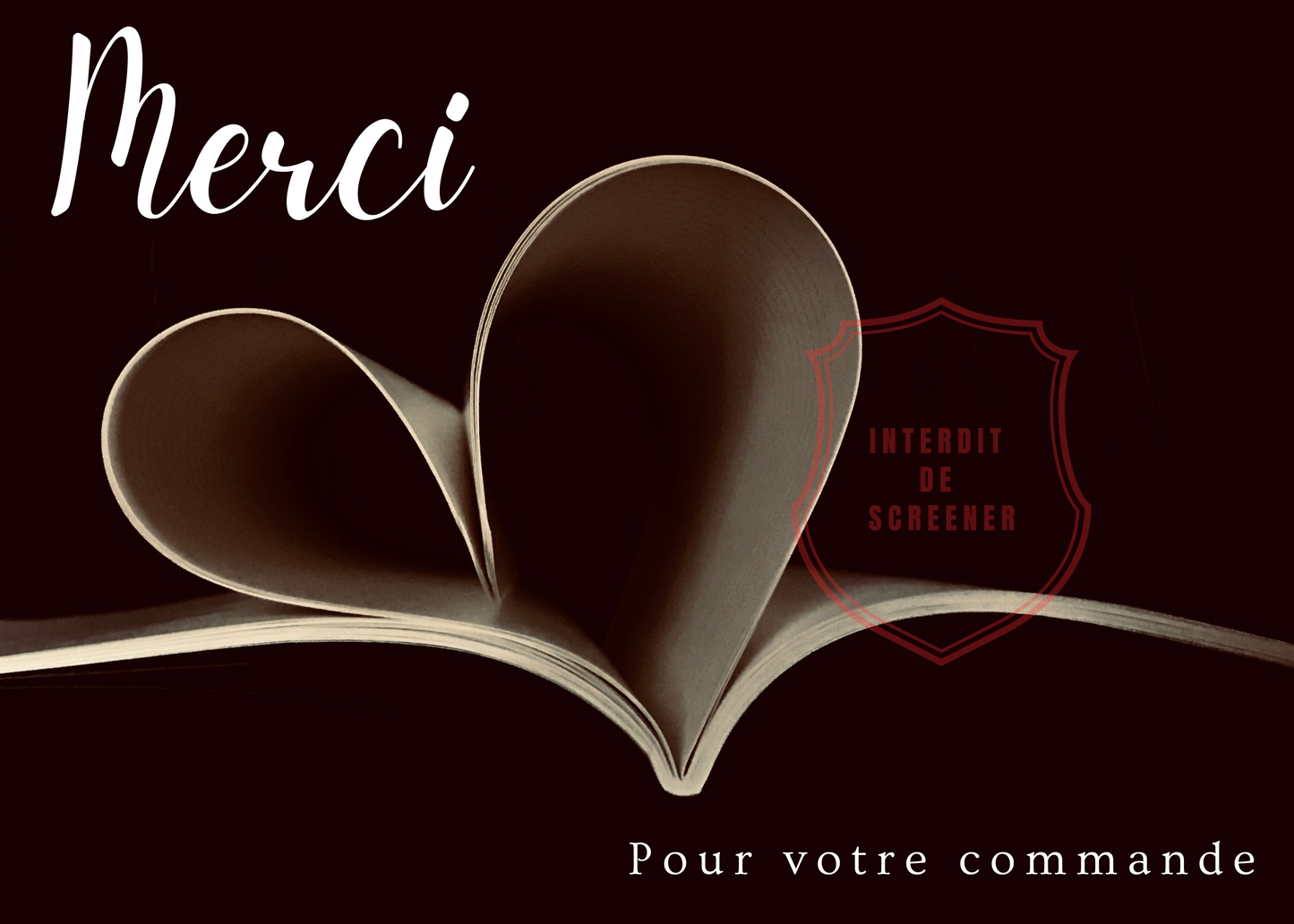 Carte de remerciement 50 exemplaires (Format: A6 250G)