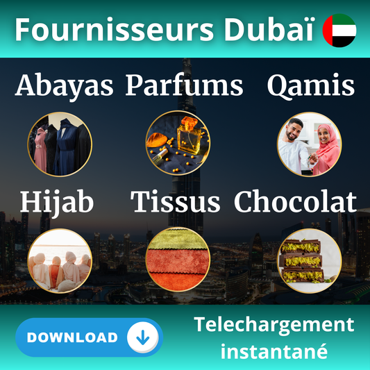 📗EBOOK FOURNISSEURS DUBAI🇦🇪 -Abayas -Hijab jerseys -Tissus etc