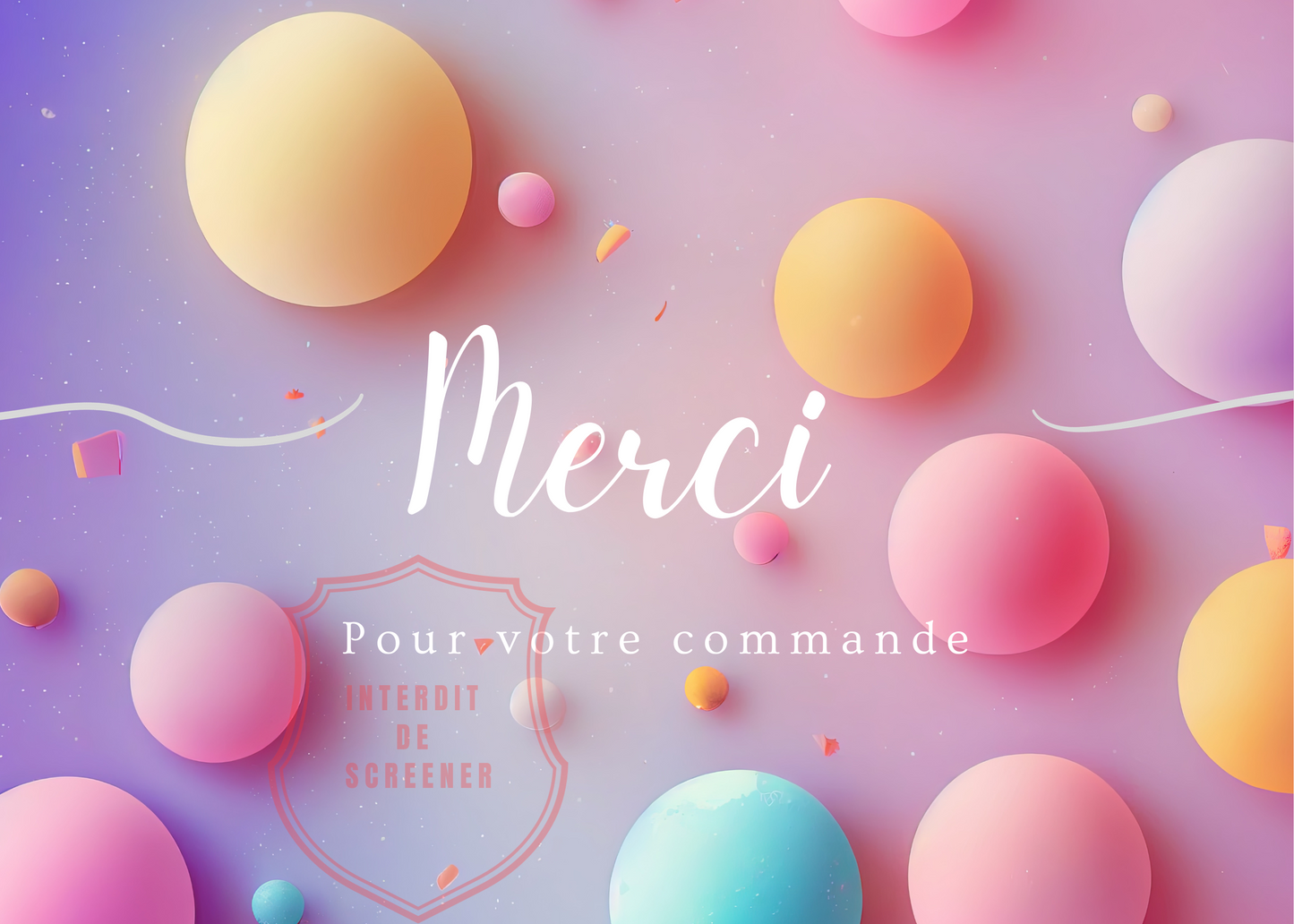 Carte de remerciement 50 exemplaires  (Format: A6 250G)